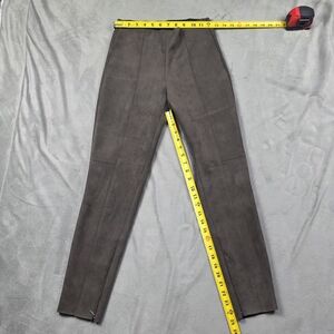 Zara Suede Pants Brown S Trousers Skinny Pants Zara Leggings Brown S